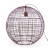 Lampa wisząca metalowa Kula LOFT 45cm